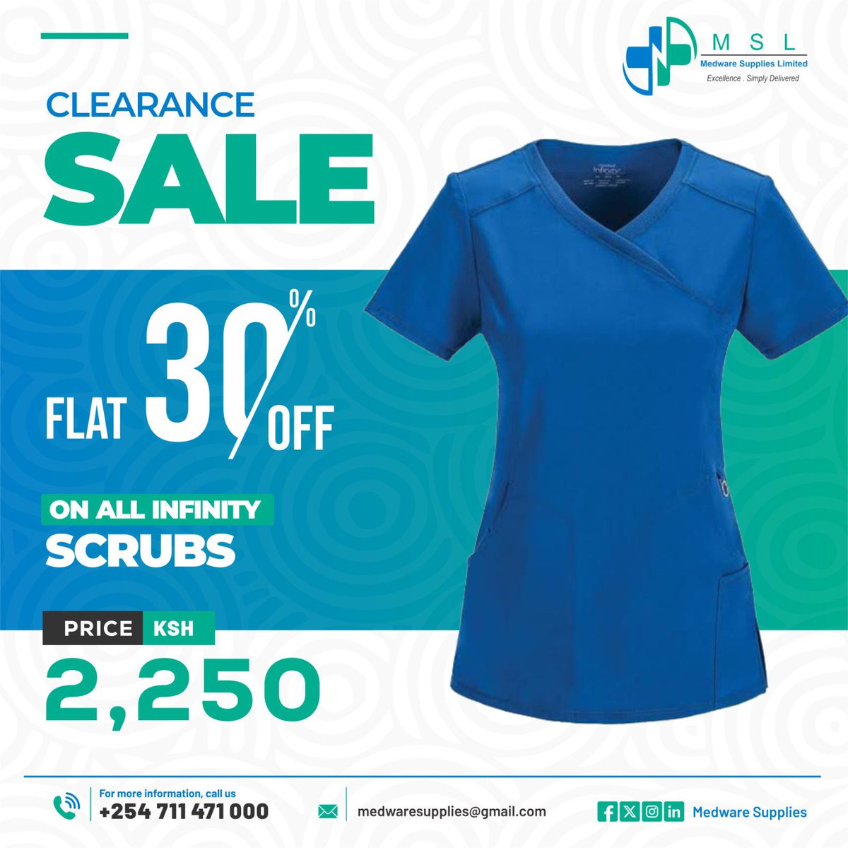 📢Plug into our Clearance Sale!!!Look and feel good in our exquisite Infinity scrubs💯

Call/SMS/WhatsApp us - 0711471000 to place your orders today.

#infinityscrubs
#scrubs