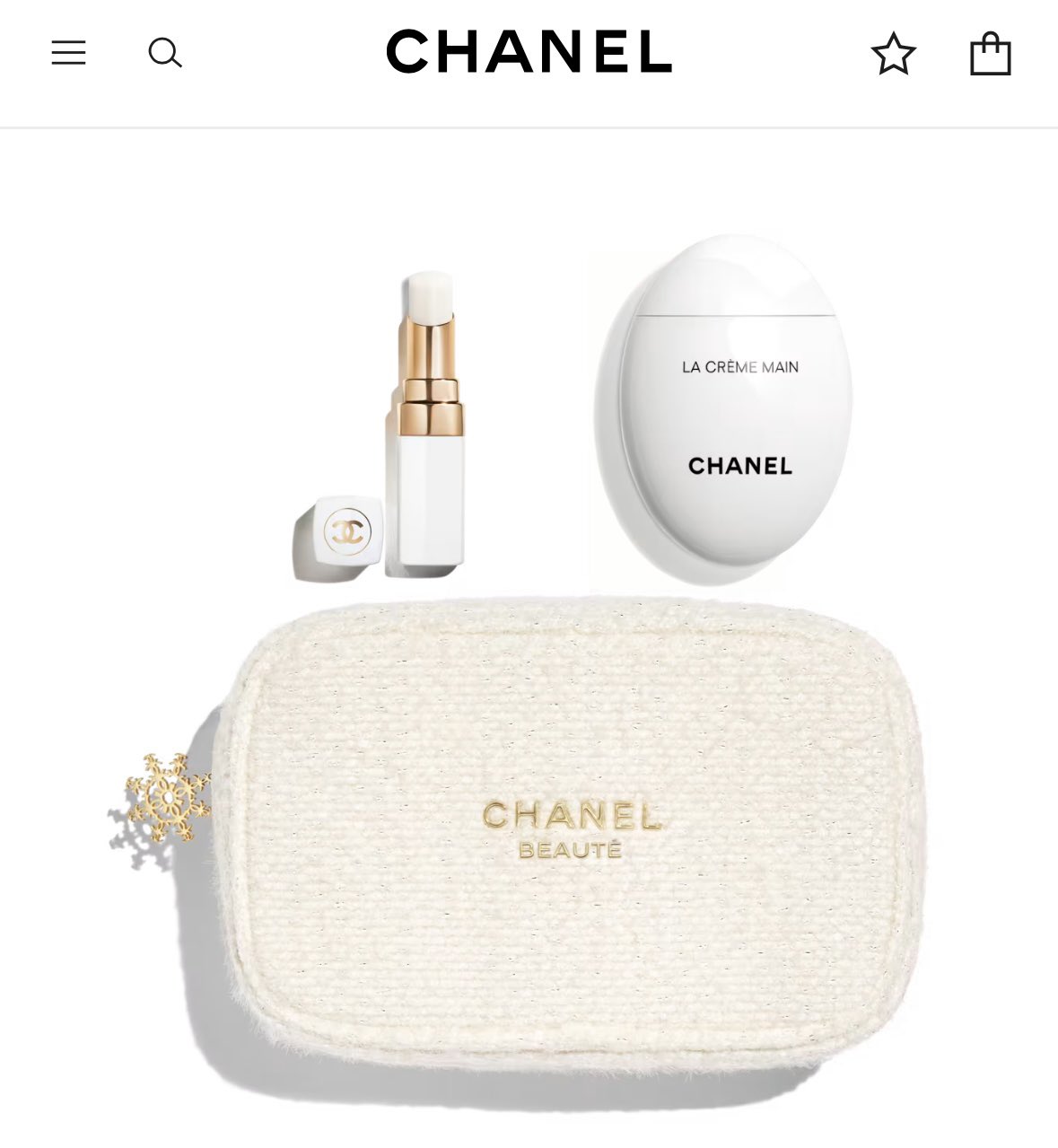 Chanel 2023 Christmas Limited Ribbon & Charms of Camellia or