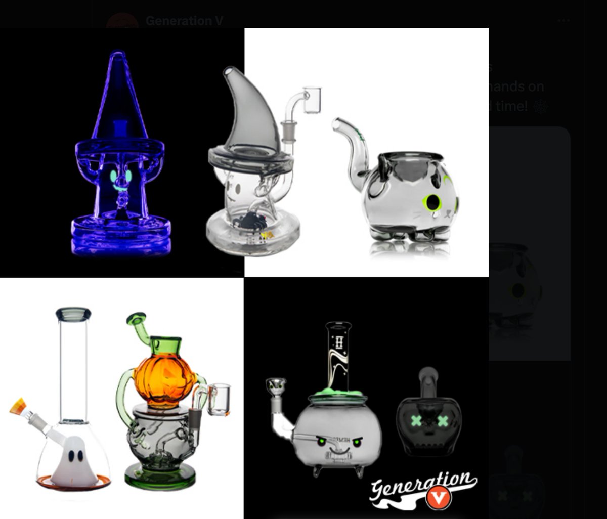 generationvapor's tweet photo. 🎃 Our limited edition Halloween glass just dropped, and it’s disappearing fast! 👻 Swing by your local Gen V to get your hands on these spooky pieces before they vanish 💨 Only for a limited time! 🕸️ https://t.co/67n88F7dgx