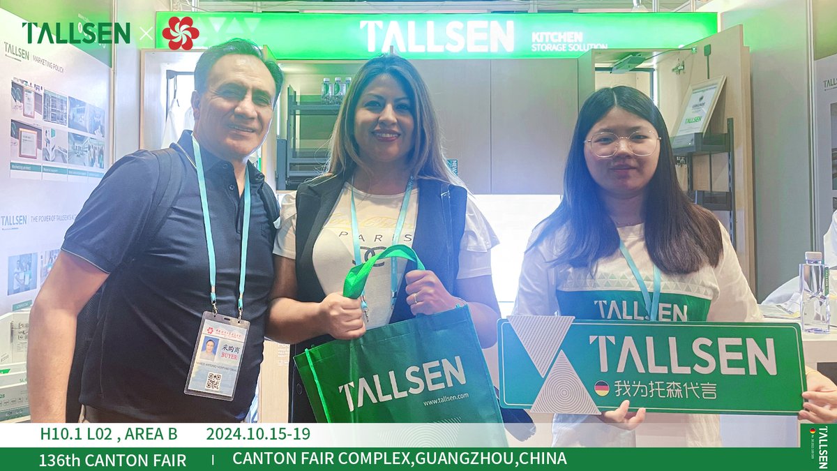 TallsenH's tweet photo. During the closing phase of the fair, Tallsen's team engaged in enthusiastic communication and interactive activities, helping customers gain a deeper understanding of our product advantages.  #Tallsen #hinge #concealedhinges #StorageSolutions #Canton #CantonFair https://t.co/8gkDQcPaxy