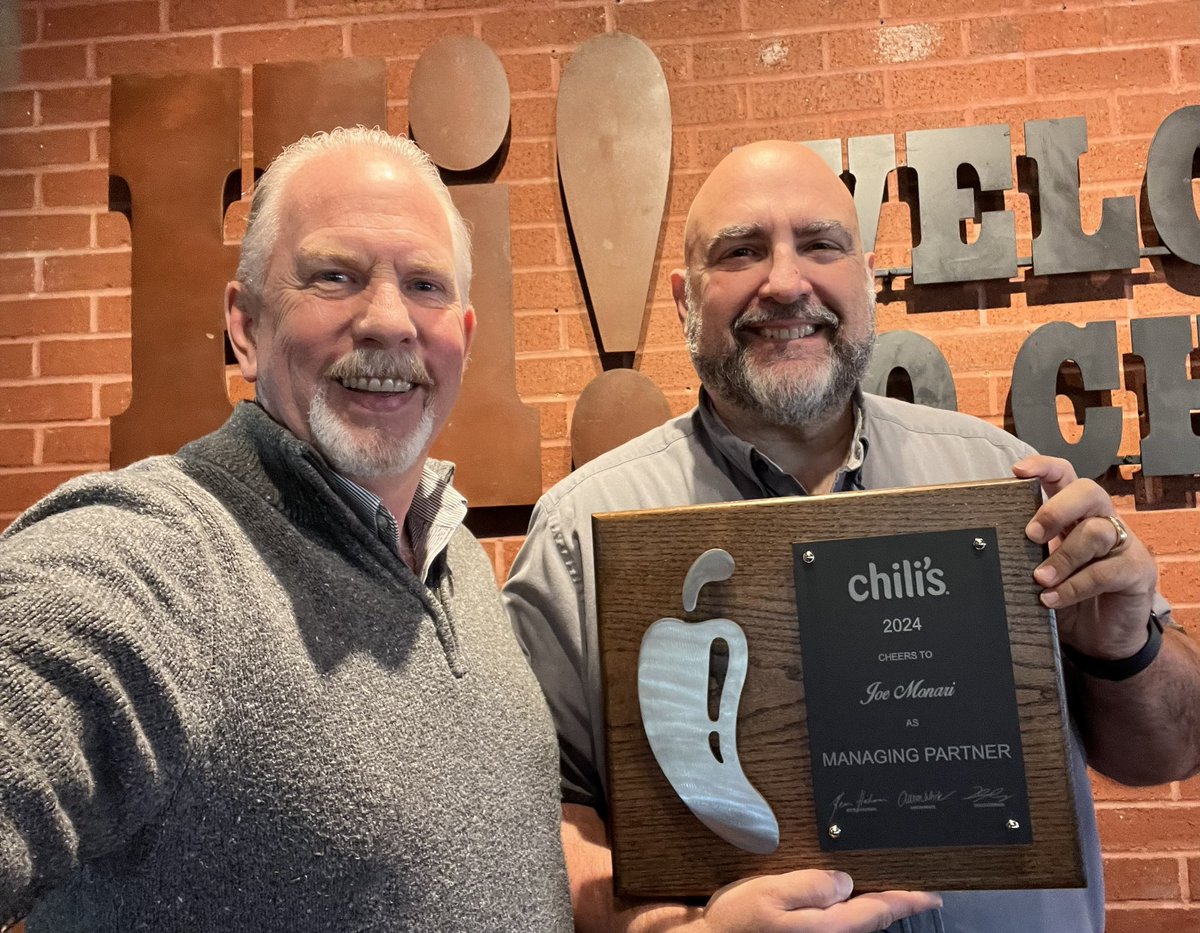 Mark Armstrong (@markarm1958) on Twitter photo Celebrating some outstanding leaders this week! Harley’s “5 year” Chili’s Anniversary, Eric’s “25 year” Chili’s Anniversary and Joe’s new status as a Chili’s MP! Proud of all these 🌶️“Chilihead” leaders! <a href="/NicholasBPaxton/">Nicholas Paxton</a> <a href="/LynAj4/">Lyn Jones</a> <a href="/Chilis/">Chili's Grill & Bar</a> <a href="/MidwestChilis/">Midwest Region - Chili’s</a> #allwaysaChilihead Celebrating some outstanding leaders this week! Harley’s “5 year” Chili’s Anniversary, Eric’s “25 year” Chili’s Anniversary and Joe’s new status as a Chili’s MP! Proud of all these 🌶️“Chilihead” leaders! <a href="/NicholasBPaxton/">Nicholas Paxton</a> <a href="/LynAj4/">Lyn Jones</a> <a href="/Chilis/">Chili's Grill & Bar</a> <a href="/MidwestChilis/">Midwest Region - Chili’s</a> #allwaysaChilihead