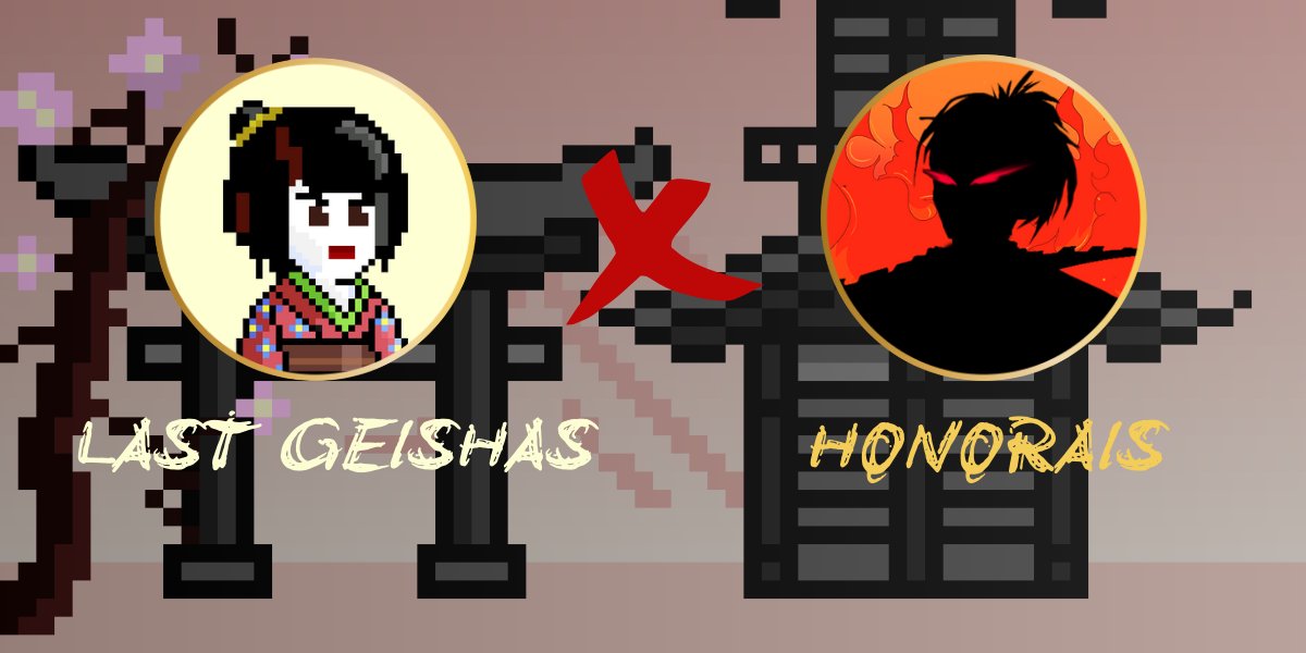 HonOrais! 🔥

Our brothers in arms <a href="/LastSamorais/">The Last Samorais</a> blessed us!

10 honorable spots for their upcoming FREE mint!

The Last Geishas!

To enter:
- Follow <a href="/honorais/">The HonOrais - $HONOR</a> <a href="/LastSamorais/">The Last Samorais</a> 
- Join discord : discord.gg/lastsamorais
- RT, LIKE and TAG 3 samorais

48h 🕐

#HONOR
