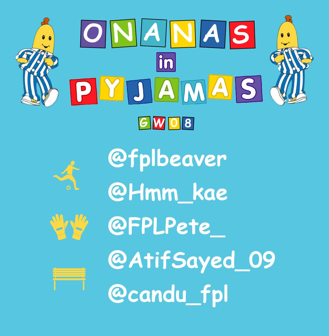 This week we face "Sheikh, Blatter and Raul" in the <a href="/OfficialSKLW/">Strikers Keepers Losers Weepers</a> Premier League.

This is our Gameweek 8 Squad! 

<a href="/FPLBeaver/">FPL Beaver</a> and <a href="/Hmm_kae/">FPL kae</a> as our strikers

<a href="/FPLPete_/">Pete Allaway</a> seeks a clean sheet

<a href="/AtifSayed_09/">Atif Sayed</a> and <a href="/candu_fpl/">Candu FPL</a> get a rest

Good luck everyone!