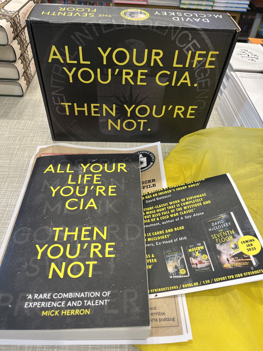 hazelbookseller's tweet image. As good as #bookpost gets. We’re all huge fans of ⁦@mccloskeybooks⁩ and a signed proof of The Seventh Floor is a reason to cheer. Very hard not to go straight home with it! Thank you so much ⁦@_SwiftPress⁩