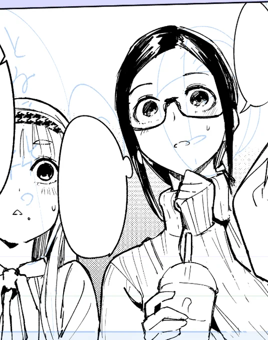 A子可愛く描けた 