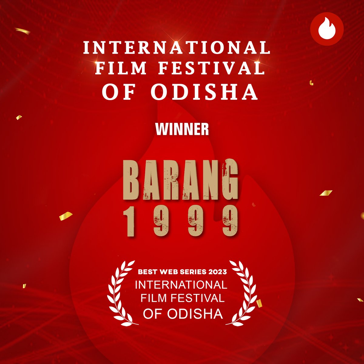 KancchaLannka's tweet photo. We won big at the IFMA's International Film Festival of Odisha Awards for two consecutive years.

💗Hearts out to everyone! ✨

#kancchalannka #OTT #bestwebseries #awardwinning #KancchaLannka #streaming #odia #WatchNow #Barang1999 #gangsofpuri #gangsofpuriseries https://t.co/qG9VzkoYVo