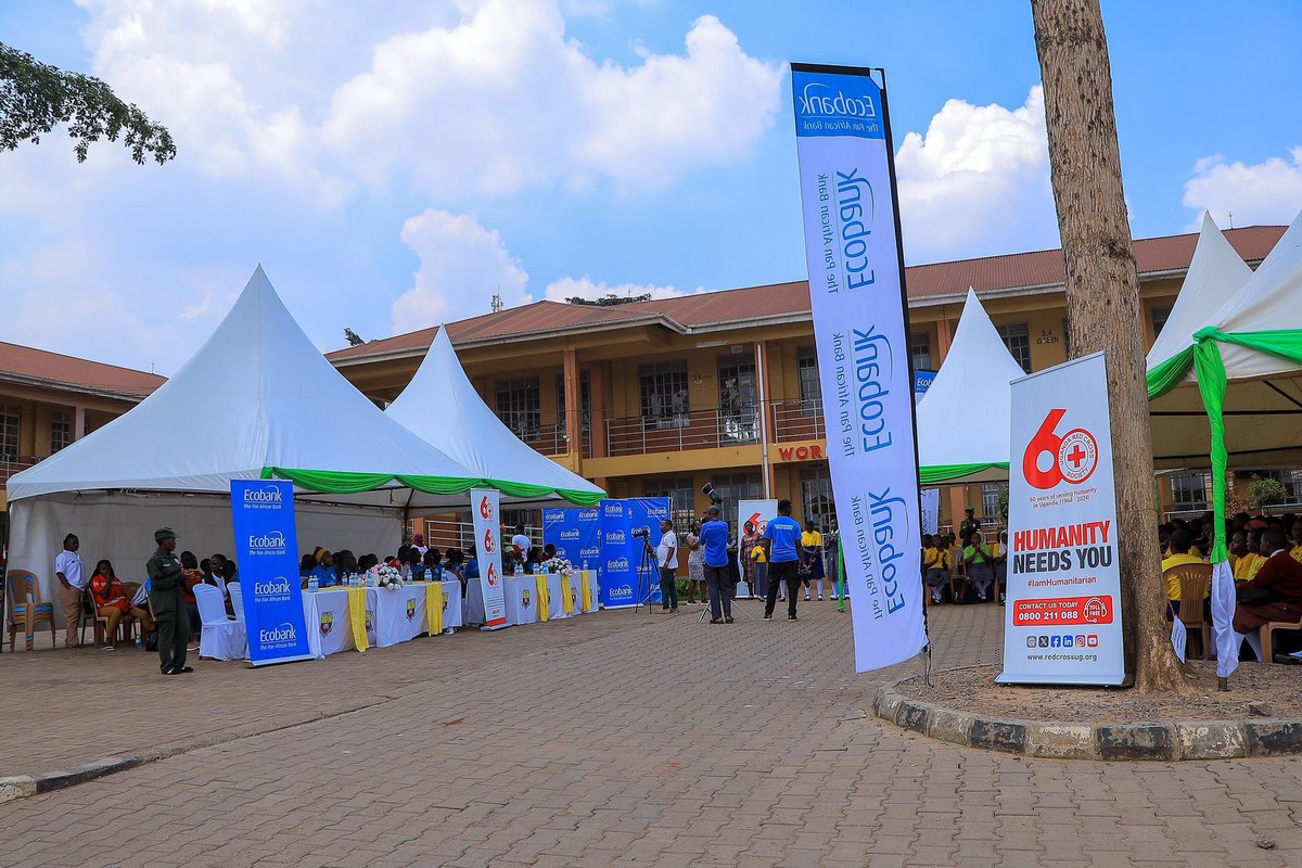 EcobankUganda's tweet photo. We are celebrating Ecobank Day with Kitebi Senior Secondary School in partnership with the @UgandaRedCross, supporting the "Keep a Girl in School" initiative.

#KAGIS 
#EcobankDay2024 https://t.co/nxMXbfDm39