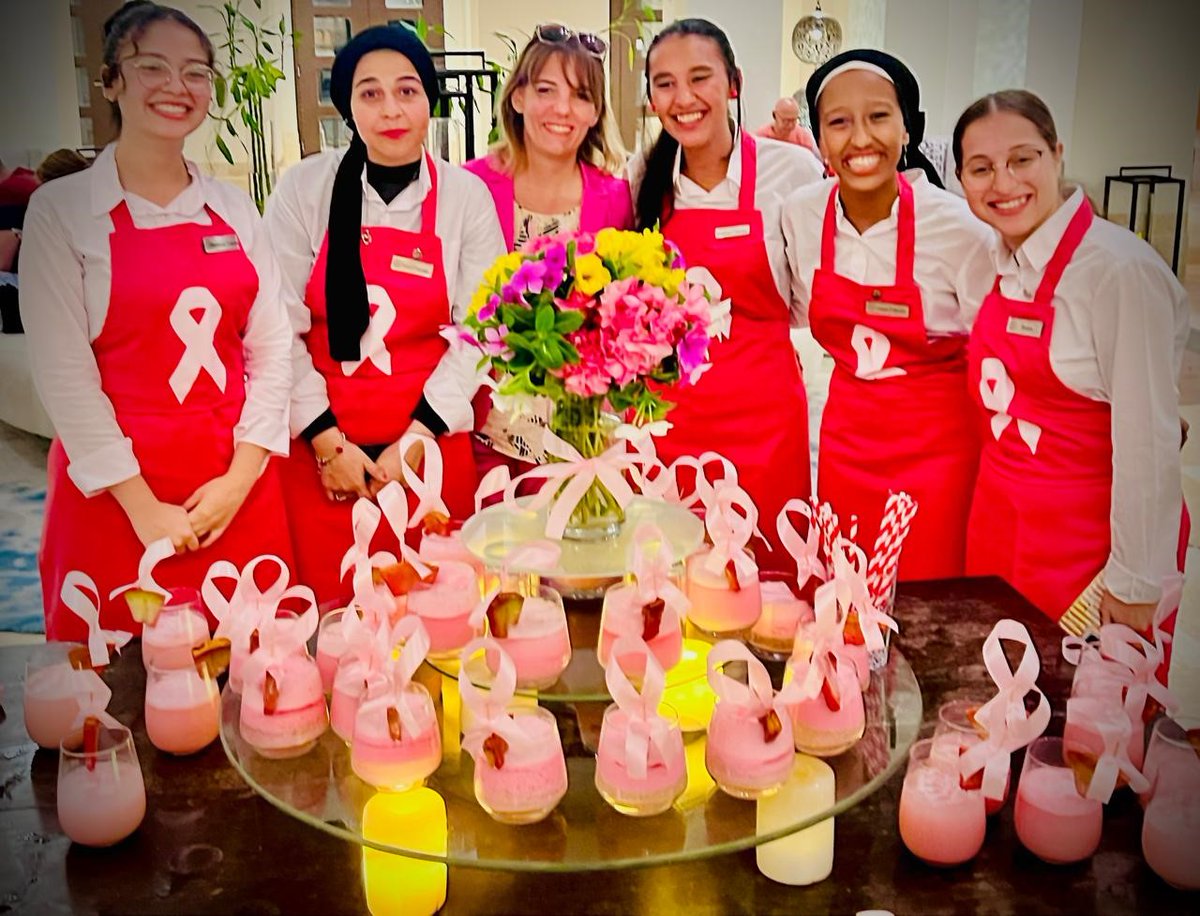 SheratonMiramar's tweet photo. Sheraton Miramar Resort El Gouna is proud to stand with all Marriott Egypt Hotels this Pinktober by taking part in the #DrinkPink initiative  By distributing pink drinks across our properties, we aim to raise awareness for breast cancer while supporting the Baheya Foundation💕 https://t.co/YUlOXW26lf