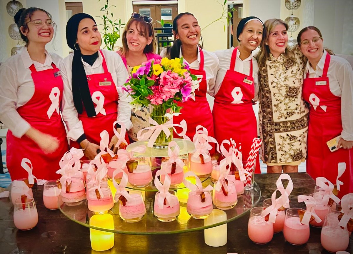 SheratonMiramar's tweet photo. Sheraton Miramar Resort El Gouna is proud to stand with all Marriott Egypt Hotels this Pinktober by taking part in the #DrinkPink initiative  By distributing pink drinks across our properties, we aim to raise awareness for breast cancer while supporting the Baheya Foundation💕 https://t.co/YUlOXW26lf