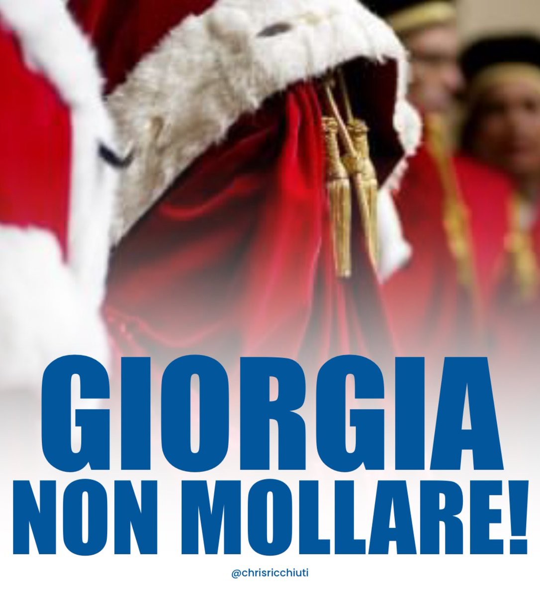 Sappiamo che non lo farai!
Avanti con determinazione, siamo con te!

#GiorgiaMeloni <a href="/FratellidItalia/">Fratelli d'Italia 🇮🇹</a> 🇮🇹