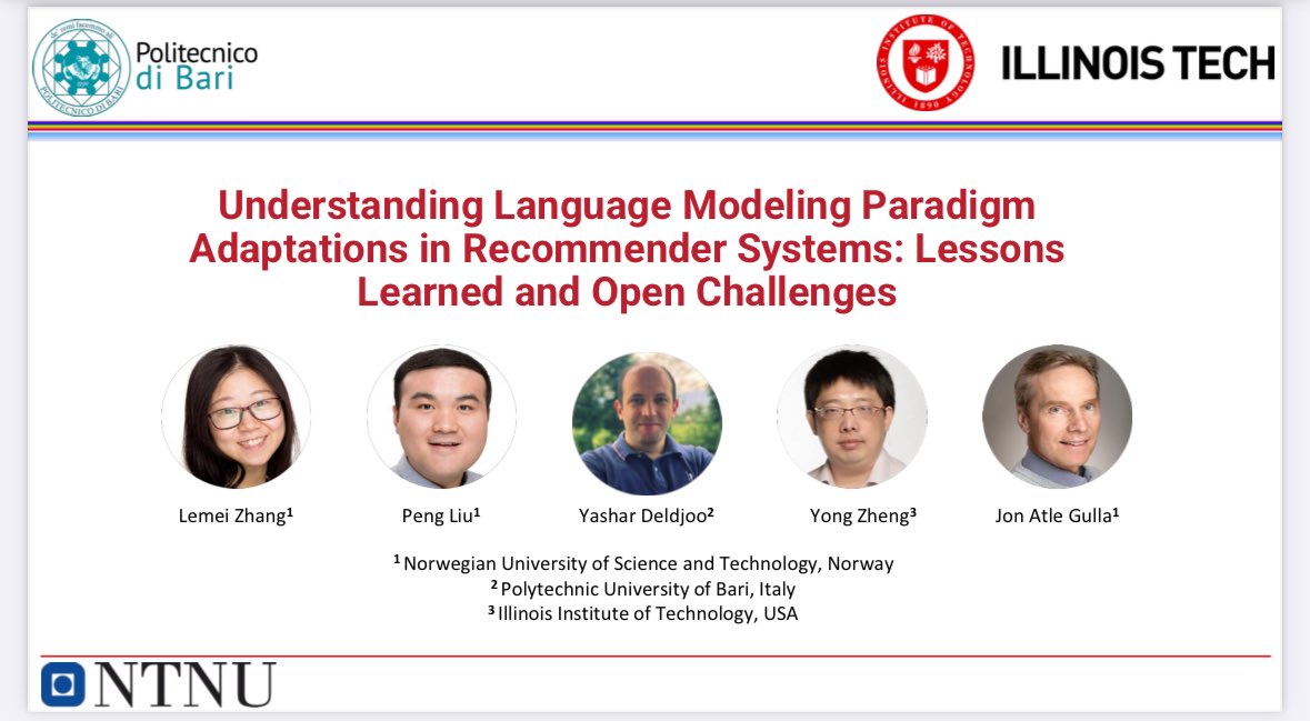 Tutorial on Understanding Language Modeling Paradigm Adaptations in Recommender Systems: Lessons Learned and Open Challenges
at #ecai2024 academictutorials.github.io/LLMRec/index.h…