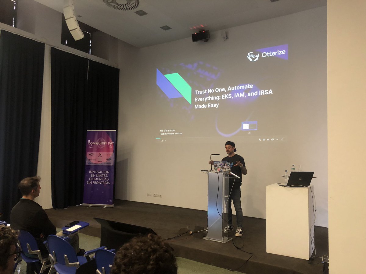 🚀 Now live: Session Trust No One, Automate Everything: EKS, IAM, and IRSA Made Easy by Nic Vermande. Learn how to enhance AWS security and automation.
🔗 2024.awscommunity.es/speakers/nic-v…
#AWSCommunityDaySpain