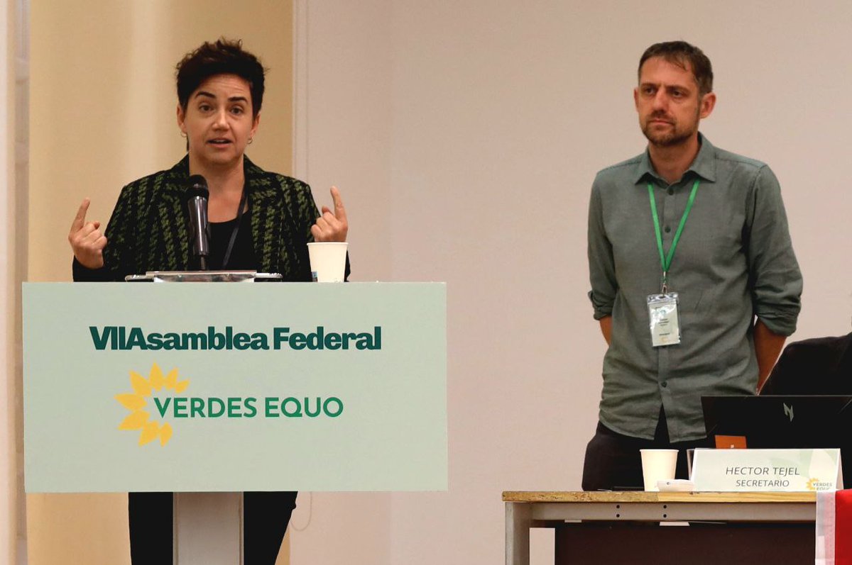 <a href="/hvidalbrazales/">Helena Vidal Brazales 🌻</a> <a href="/InfoUMA/">Universidad de Málaga</a> @jmcastrob "Verdes Equo es el único partido que representa opciones transformadoras para resolver los problemas ecosociales. Por eso es el partido más necesario en la política española", <a href="/smelladocruz/">Silvia Mellado Cruz 🌻</a>, en #AsambleaVerdesEquo