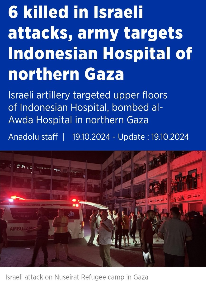 erlanishere's tweet photo. Sebarkan!!
Baru baru ini Zionis kembali menyerang RS kita di Gaza dan ini bukan pertama kalinya, tahun lalu para tentara babi ini pernah menyerang RS Indonesia, kemudian menjadikannya sebagai markas militer. 😭😭 https://t.co/UFgw8LIJCO