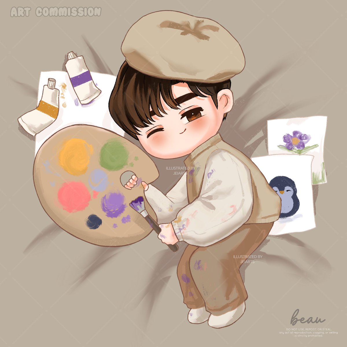 jeiarts_'s tweet photo. Our little artist🎨🖌️

#CeleBEAUtion 
#OcTORREALBlast https://t.co/jBGNvyuCPY