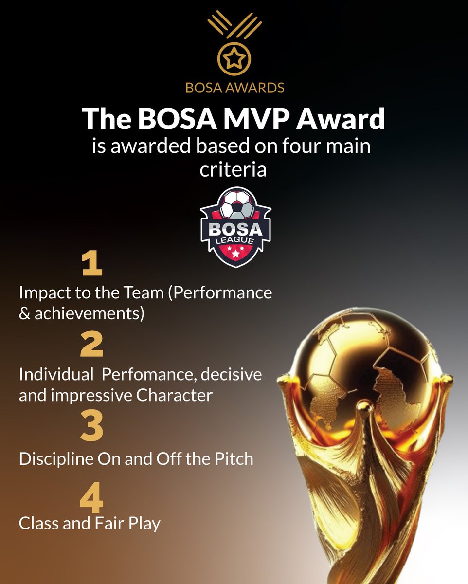 BosaLeague's tweet photo. The criteria
#BossLeague https://t.co/MlenA3fq8c