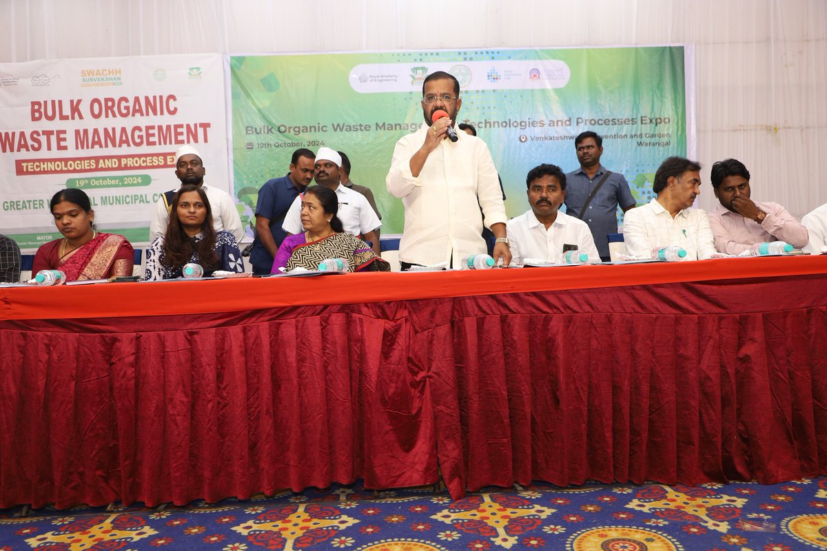 sanitation_gwmc's tweet photo. The Greater Warangal Municipal Corporation, in coordination with the Administrative Staff College of India (ASCI), is organized a Bulk Organic Waste Management Technologies and Process Expo at Venkateshwara Garden. https://t.co/JoTh35d4q5
