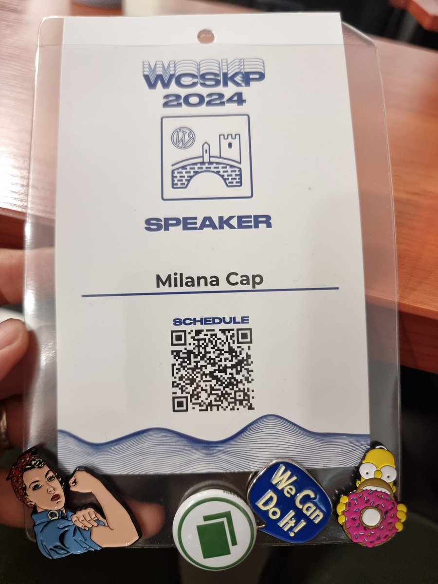 DjevaLoperka's tweet photo. Speaking about #WordPress gems at @wcskp 👯

#WCSKP #WCSKP2024 https://t.co/wp8Q1kaXhd