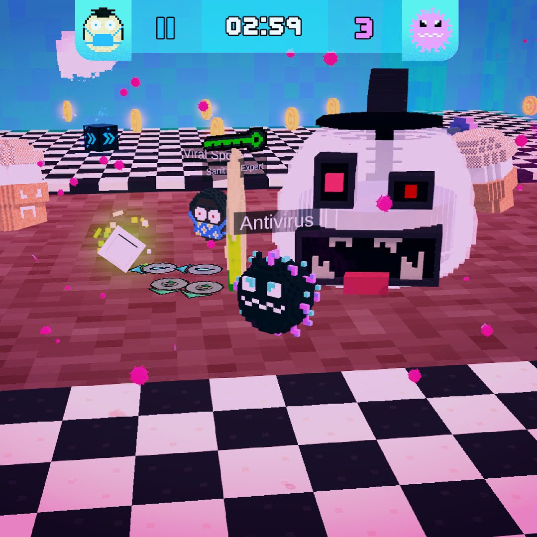 avoidyvirus's tweet photo. @IndieBandits Here’s some screenshots from Avoidy Virus, free demo on #steamnextfest right now 🤗 https://t.co/R3AsU551zN