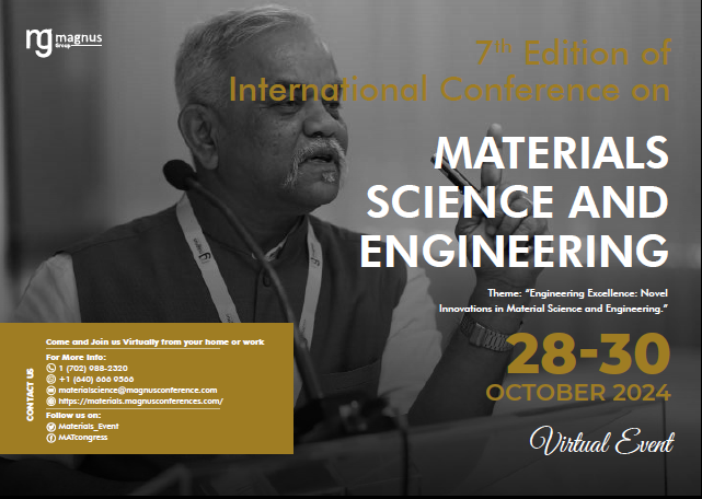 Materials_Event's tweet photo. 🚨Only a few days left for the @Materials_Event, happening October 28-30 | Online Event organized by 
@magnus_group
Don’t miss your chance to showcase your research—register and submit your abstract today: https://t.co/DrihCCjzHO
Let’s make it unforgettable! https://t.co/9Ly5IsWIJp