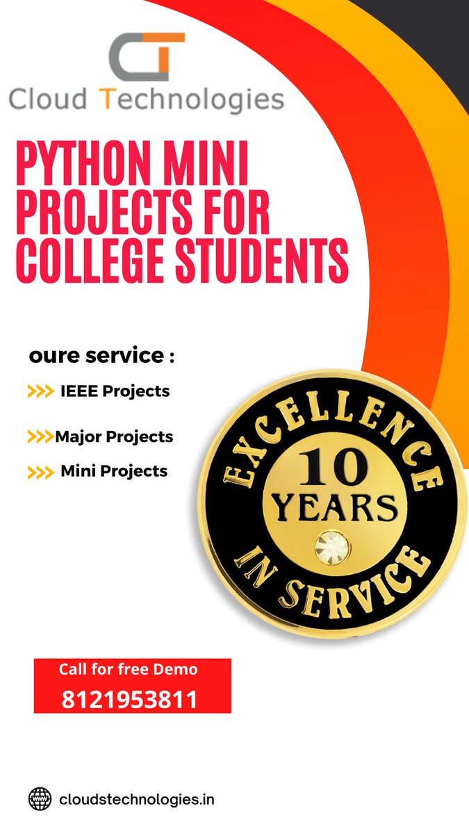 cloudtechpro's tweet image. &quot;🚀 Boost your skills with Python Mini Projects for College Students! 💻 Free demo available. Learn, code, and excel. Grab your spot now.
Mobile: +91 8121953811,

#pythonminiprojects #miniprojects #Majorprojects #cseprojects #ieee2024 #IEEELearning #ieeemajorprojects
