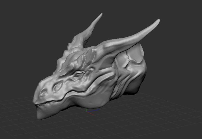 PC替えて以来触ってなかったけどめちゃひさびさにZBrushCore入れた記念 