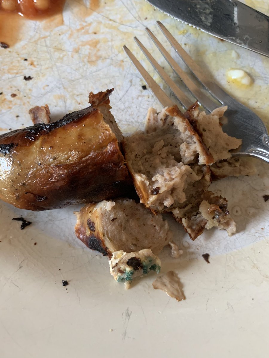 _glennclarke's tweet photo. @AldiUK piece of rubber found in your bratwurst lads. I called your number but they weren’t helpful… already eaten two… https://t.co/7eWDnHbA5y