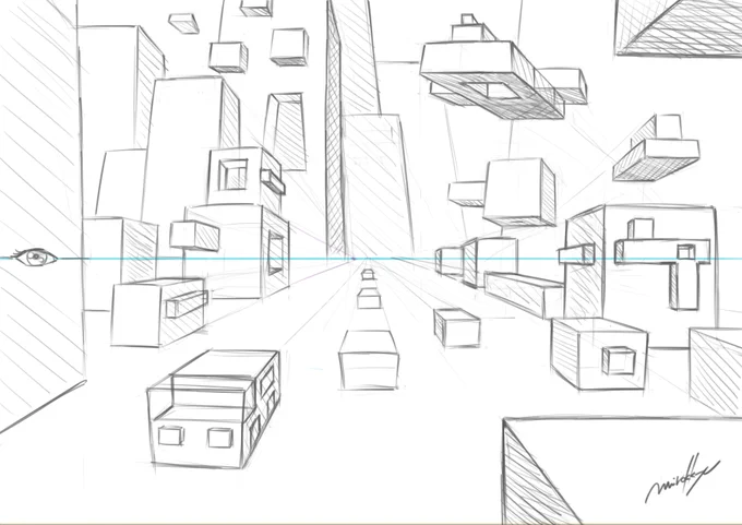 同じ空間にいろんな四角を
描く練習をしてみた✏️
あいまいなところ多いけど
なんか楽しかった🤖

#スケッチ #クロッキー 