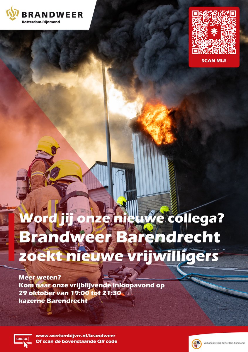 Brandweer Barendrecht is opzoek naar nieuwe vrijwilligers. Word jij onze nieuwe vrijwilliger ? Kijk op instagram voor het hele verhaal instagram.com/p/DBTI5weIOKp/…