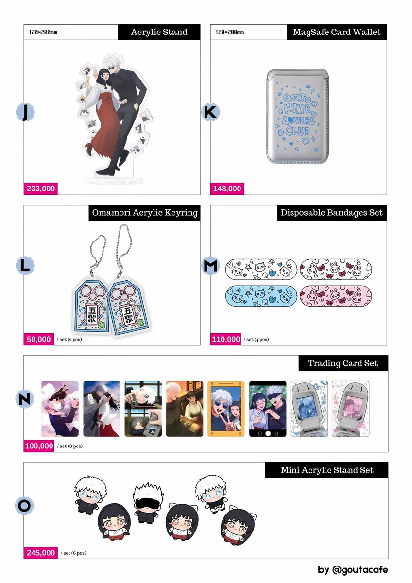 [ HELP RT ]

INA GO | Gojohime Cafe Event Fan Merch <a href="/goutacafe/">2024 고죠우타 이벤트 카페 | 푸른 봄은 여전히</a> 🩵🫧

💰 harga exc ems tax, onglok ✘

⏰ 25/10/2024, 12PM WIB

💬 order by DM!  ᡣ𐭩

gojo satoru · iori utahime #warungjjk #warunganime