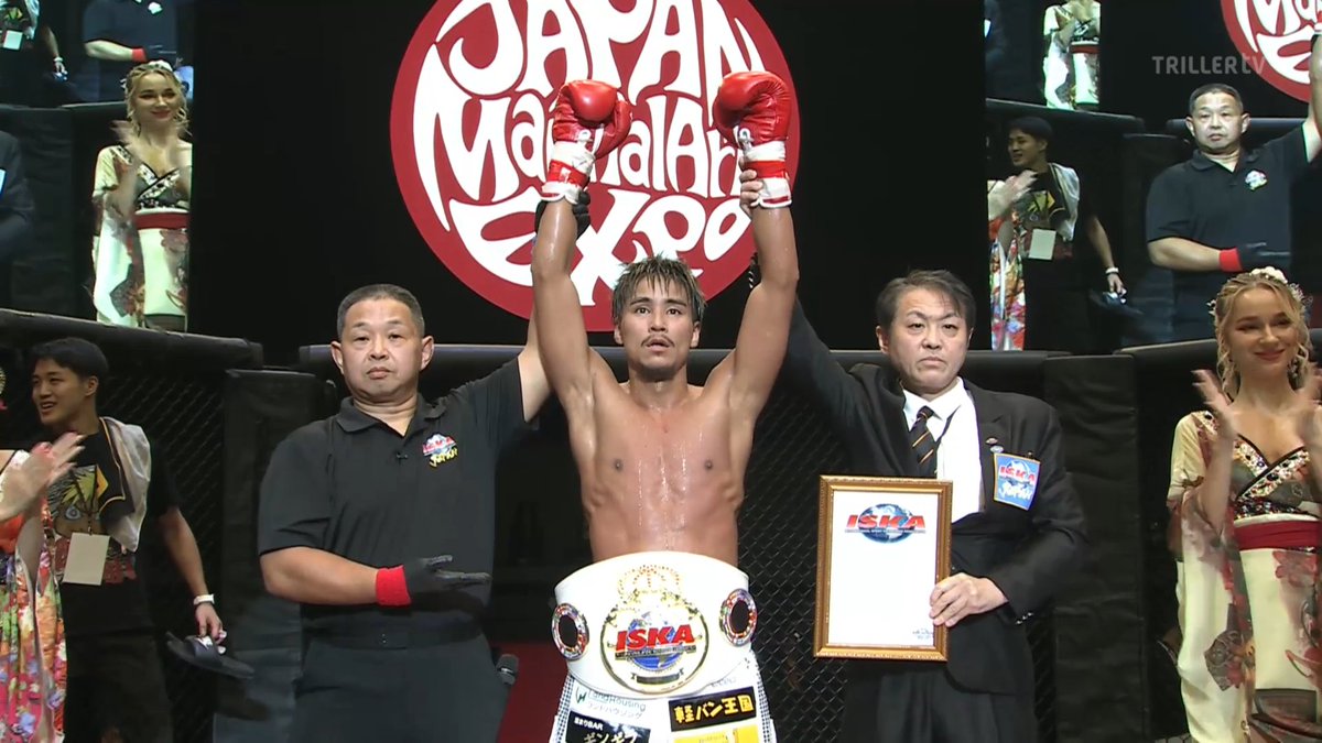 #AndNew Taito Gunji defeats Cristian Bogdan by unanimous decision to become the new ISKA Intercontinental Super Featherweight Champion! 
<a href="/jmaexpo_en/">JMAEXPO</a> <a href="/jmaexpo_ja/">JMAEXPO</a> <a href="/K1_ReBoot/">K-1 Worldwide</a> <a href="/k1wgp_pr/">K-1【Official Account】</a> 

#JMAExpo #K1 #K1WGP #Ganryujima #RIZIN #QUNITET #MMA #JMA #軍司泰斗 #クリスチャン・ボグダン