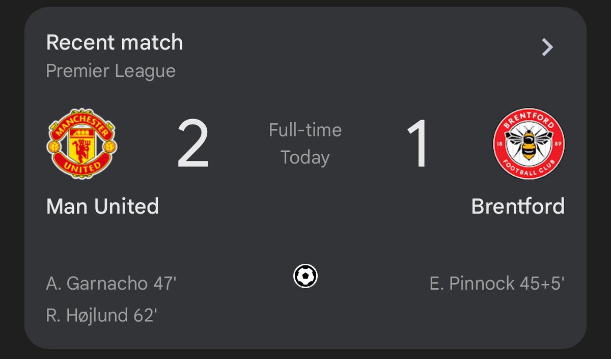 Well done Reds!!! An actual convincing win!! #ManUtd #ManutdvsBrentford