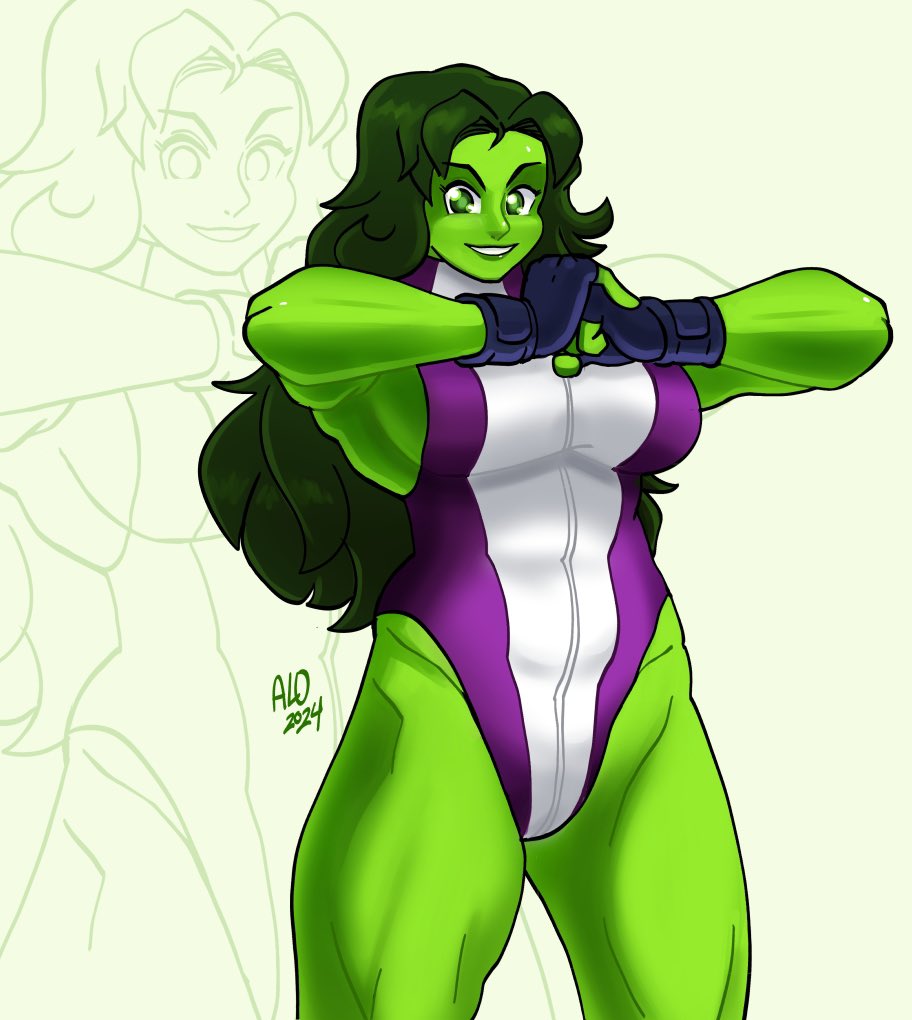 Phons0's tweet photo. I got She-Hulk for the #RedrawMvC3 collab! https://t.co/2P9vfJfdaT