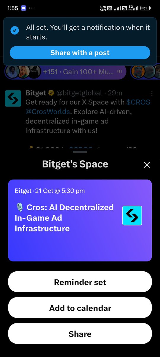 OreoCookiiee1's tweet photo. @bitgetglobal @CrosWorlds I’m planning to participate in @CrosWorlds next AMA. @SherriWals97904 @GuzmanKell92833 @amillielaverene https://t.co/kWsI2Ni0dw