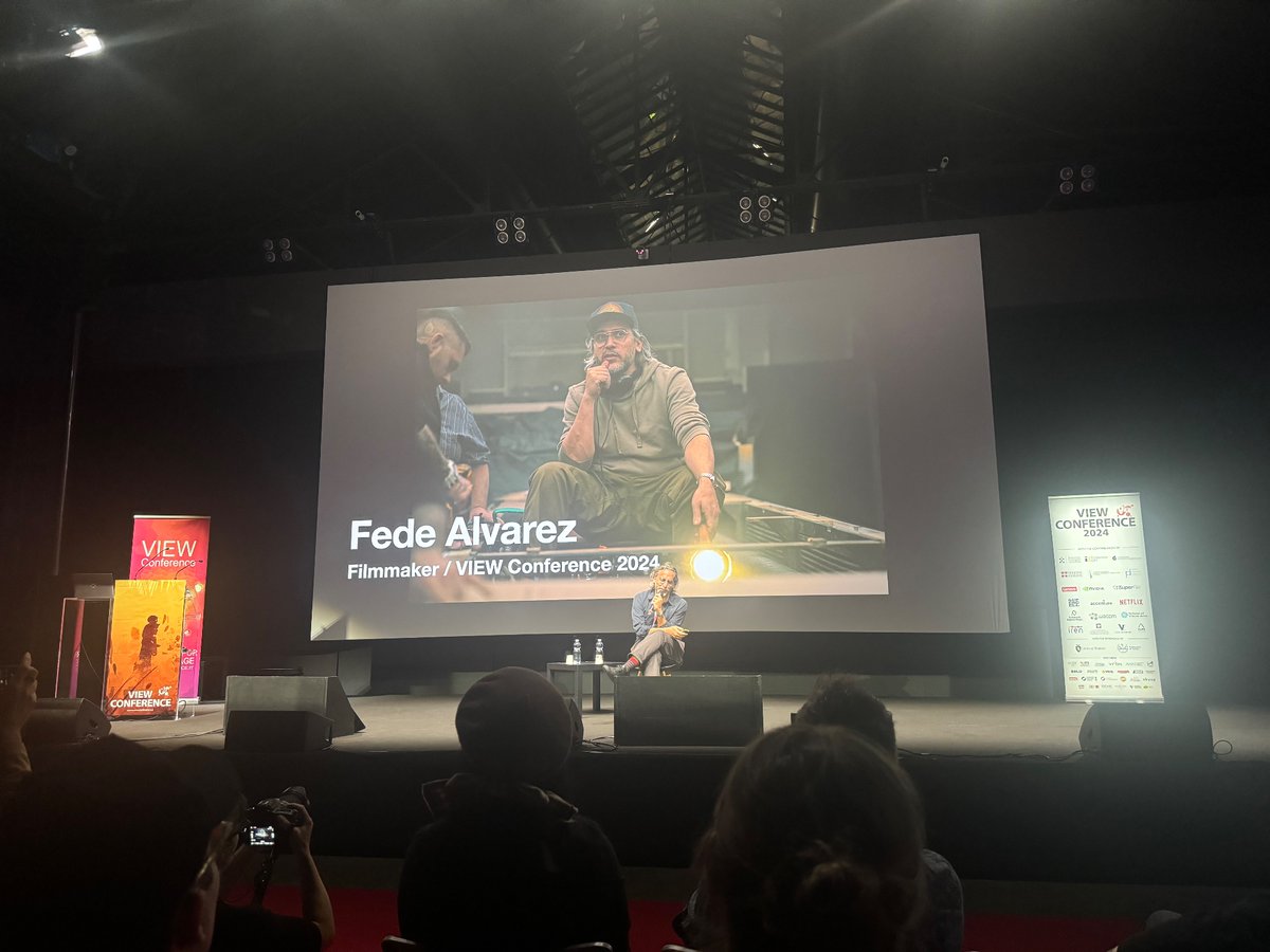 How exciting! Right now, <a href="/fedalvar/">Fede Alvarez</a>, Director, Writer, and Producer of “Alien: Romulus”, is speaking on the main stage at #viewconference 2024!  

#viewconference2024 #AlienRomulus #FedeAlvarez #film #vfx #animation <a href="/to_megutierrez/">@viewconference</a>