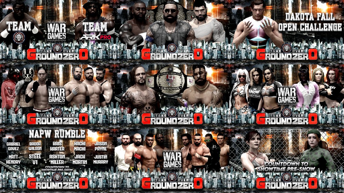 NorthAmericanPW's tweet image. ⚠️NAPW TakeOver: Groundzero
⚠️TOMORROW - Begins at 12pm/ET
⚠️Twitch + YouTube 

Presented by Rogue Energy + GRPPL

#NAPW #EFED #TakeOverGroundzero #WWE2K24