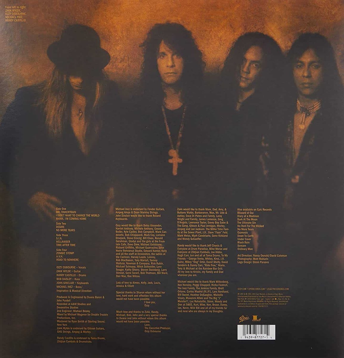 OzzyOsbourne's tweet photo. ‘No More Tears’ certified 5X platinum https://t.co/rY4UZYVQda