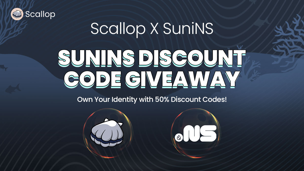 sui_circle1's tweet photo. 🚀 Scallop x SuiNS Giveaway! 🚀

Want your own Sui name? 🔥 We're giving away 20x 50% discount codes for @SuiNSdapp to lucky Scallopers!

To enter:
1️⃣ Follow @Scallop_io &amp; @SuiNSdapp
2️⃣ Like, RT &amp; tag 2 friends
3️⃣ Drop your Sui wallet below!

⏳ 48 hours only! 

#SuiNS #Giveaway https://t.co/XG0Ue75ize