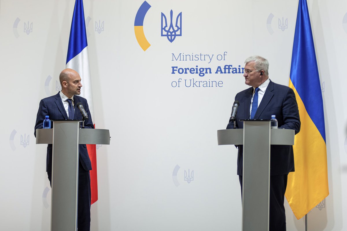 Foreign Minister of France Jean-Noël Barrot is in Kyiv today.

<a href="/jnbarrot/">Jean-Noël Barrot</a> commented on North Korean soldiers training to fight in Ukraine. He warns that this will be a major escalation: 

"It will bring the war to a new level and a new scale of escalation. It risks the war