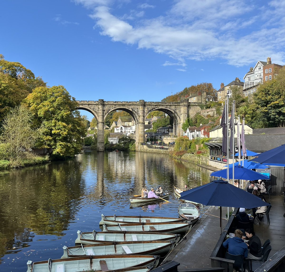Lovely afternoon by the river in #Knaresborough #NorthYorkshire ❤️