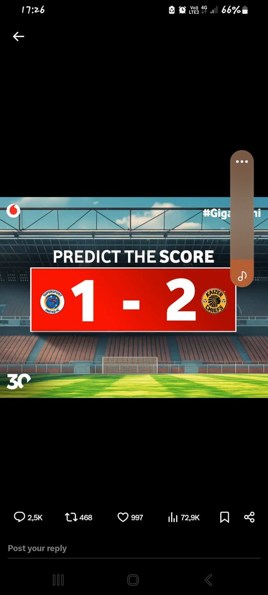 0795200488's tweet photo. @Vodacom @KaizerChiefs Chiefs gonna win 2-1 https://t.co/ahmWFsjon4