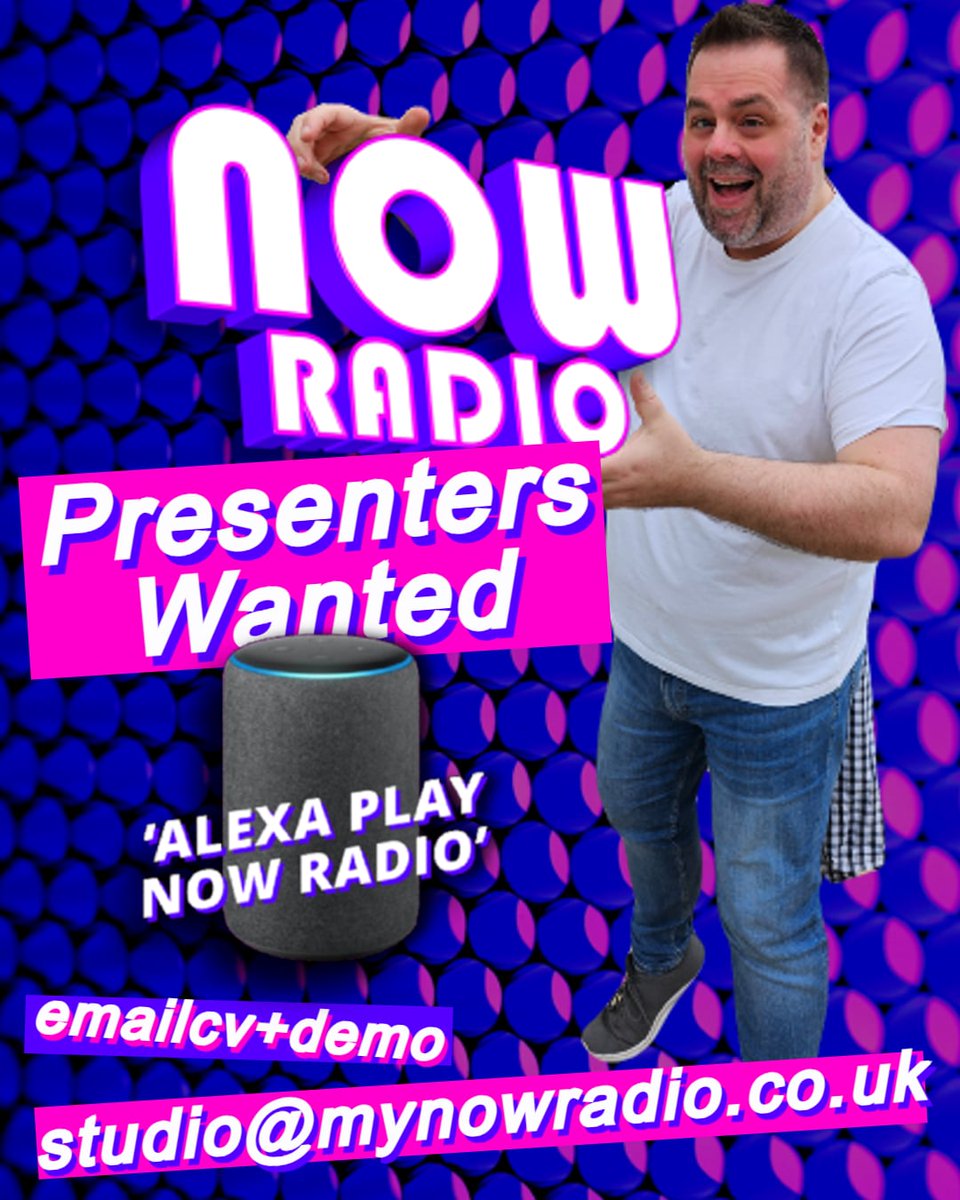 MyNowRadio's tweet photo. Do you want to be part of the growing on air team? Play the best music from the 80s to NOW?
Get in contact today. https://t.co/ogM7ZAezrI