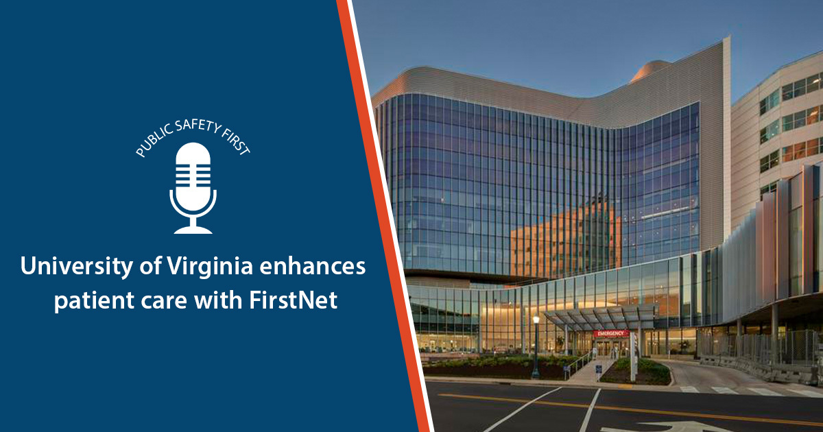 FirstNetGov's tweet image. 🎧 Hear how @uvahealthnews is using #FirstNet to improving patient care and support healthcare providers: soundcloud.com/user-472553784… 

#HealthcareSafetyandSecurityWeek