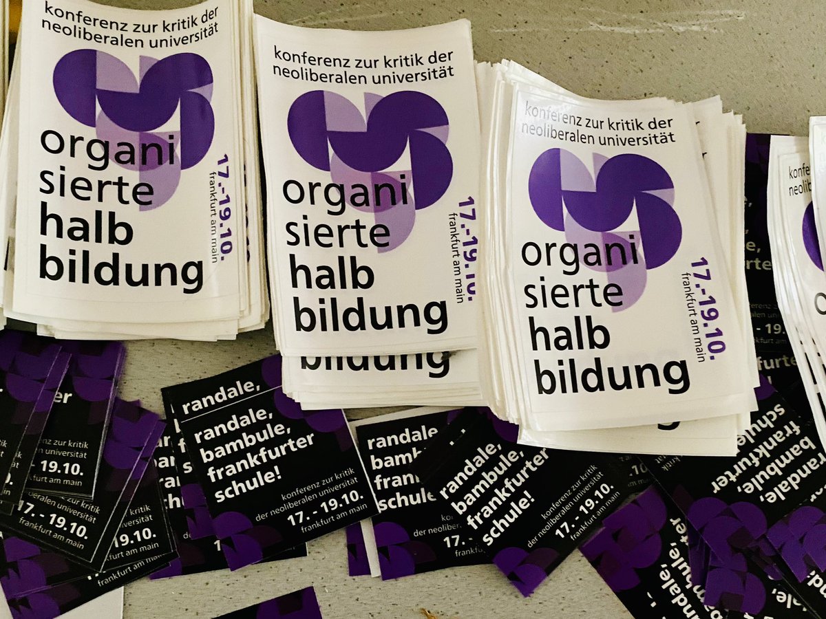 Arbeitskämpfe an der Universität! Abschlusspodium der Konferenz #OrganisierteHalbbildung an der <a href="/goetheuni/">Goethe-Universität</a>. Mein Credo für die @gew_bund: #getorganized to strike!