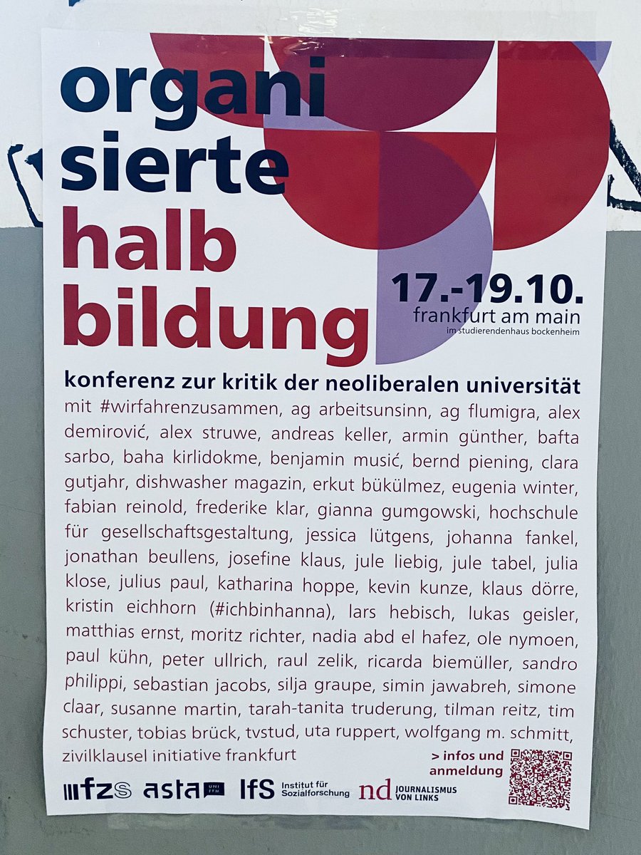AKellerGEW's tweet photo. Arbeitskämpfe an der Universität! Abschlusspodium der Konferenz #OrganisierteHalbbildung an der @goetheuni. Mein Credo für die @gew_bund: #getorganized to strike! https://t.co/A5lXe8mhMA