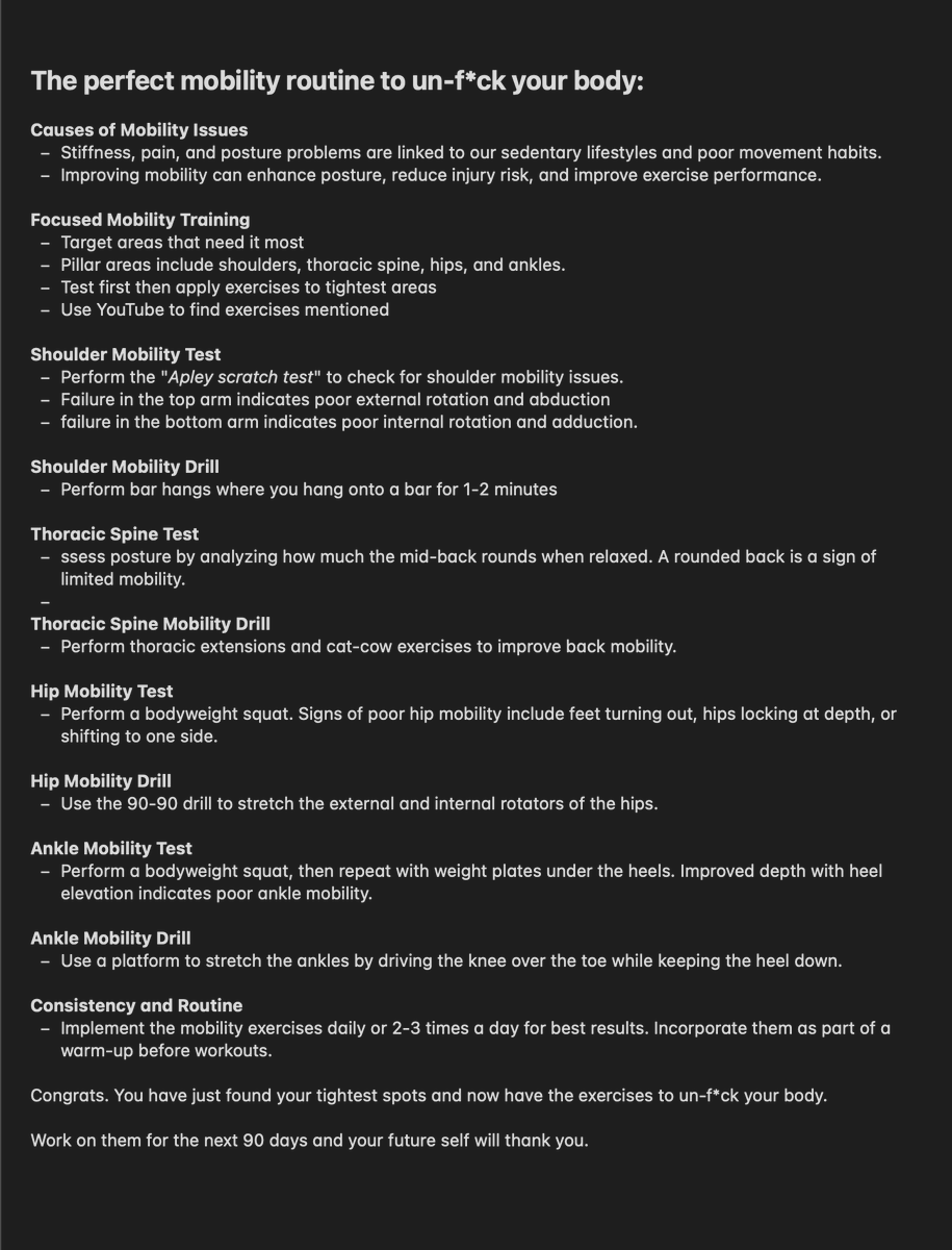 CoachDanGo's tweet photo. If you want the perfect mobility routine to un-f*ck your body, read this: https://t.co/i3hSul9AOk