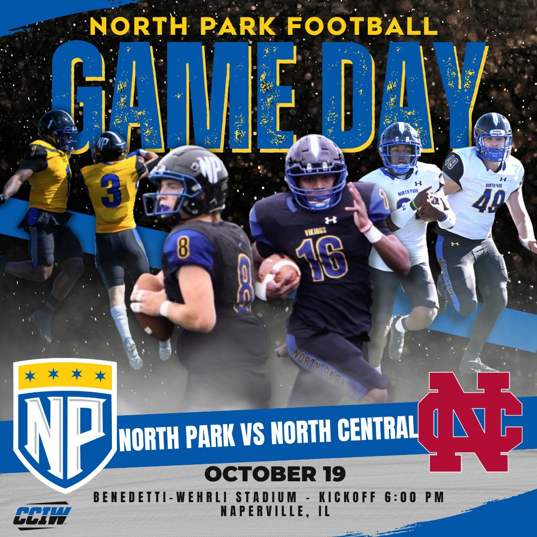 Game 6 - SHOW UP!  

Tonight we travel to Naperville to take on the #1 ranked Cardinals. Kickoff is at 6:00pm!   

SEE. YOU. THERE.  

#TheRightWay #Compete #d3fb

@NPU <a href="/VikingsNPU/">North Park Vikings</a> <a href="/CoachRook/">Kyle Rooker</a>