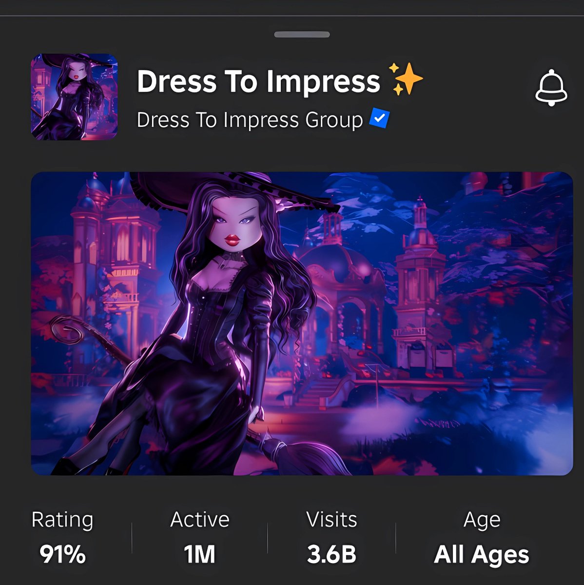 The popular Roblox Fashion Game "Dress To Impress" (@_Dress2Impress ) has  officially hit 1,000,000 CCU!  #RobloxDevs #RobloxDev #DTI #Roblox  #DressToImpress #CCU #Fashion #New #Breaking