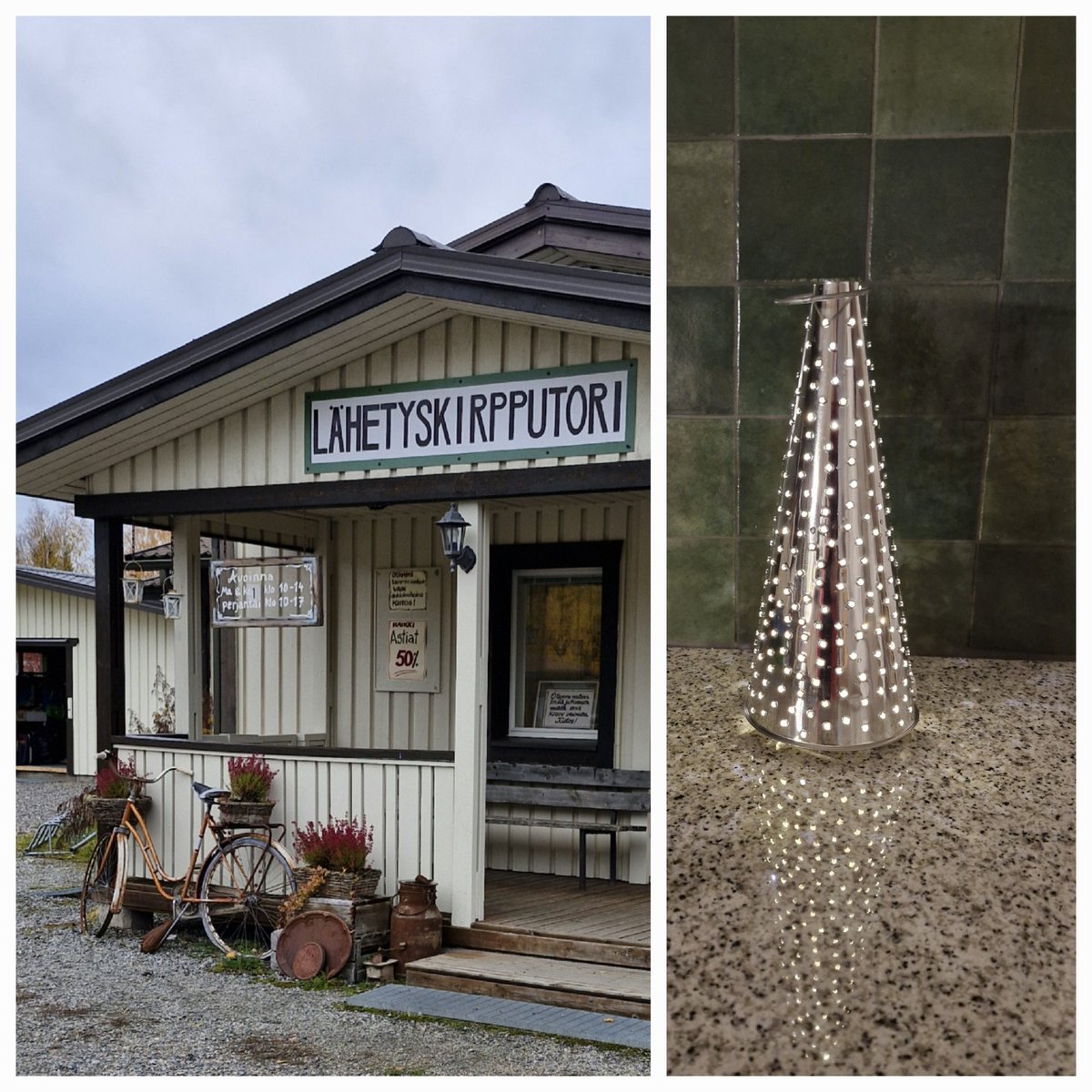 Ilahduin: Läkki ja lelu  A. Gråholm. Laittelin lyhtyyn valot.
#Keitele