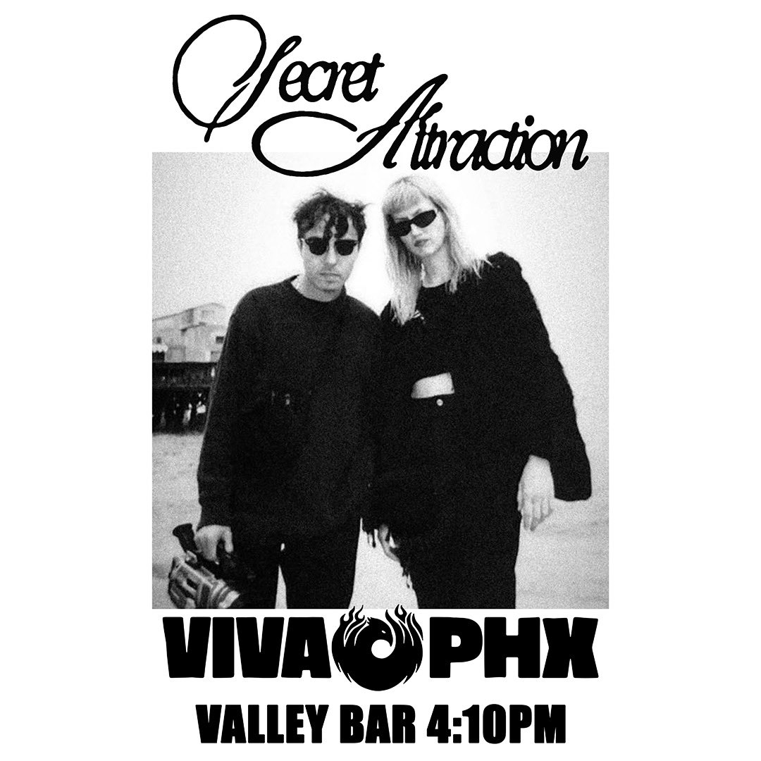 Today in Phoenix 🦇 we’re on at 4:10PM at Valley Bar 🖤 see you there!
